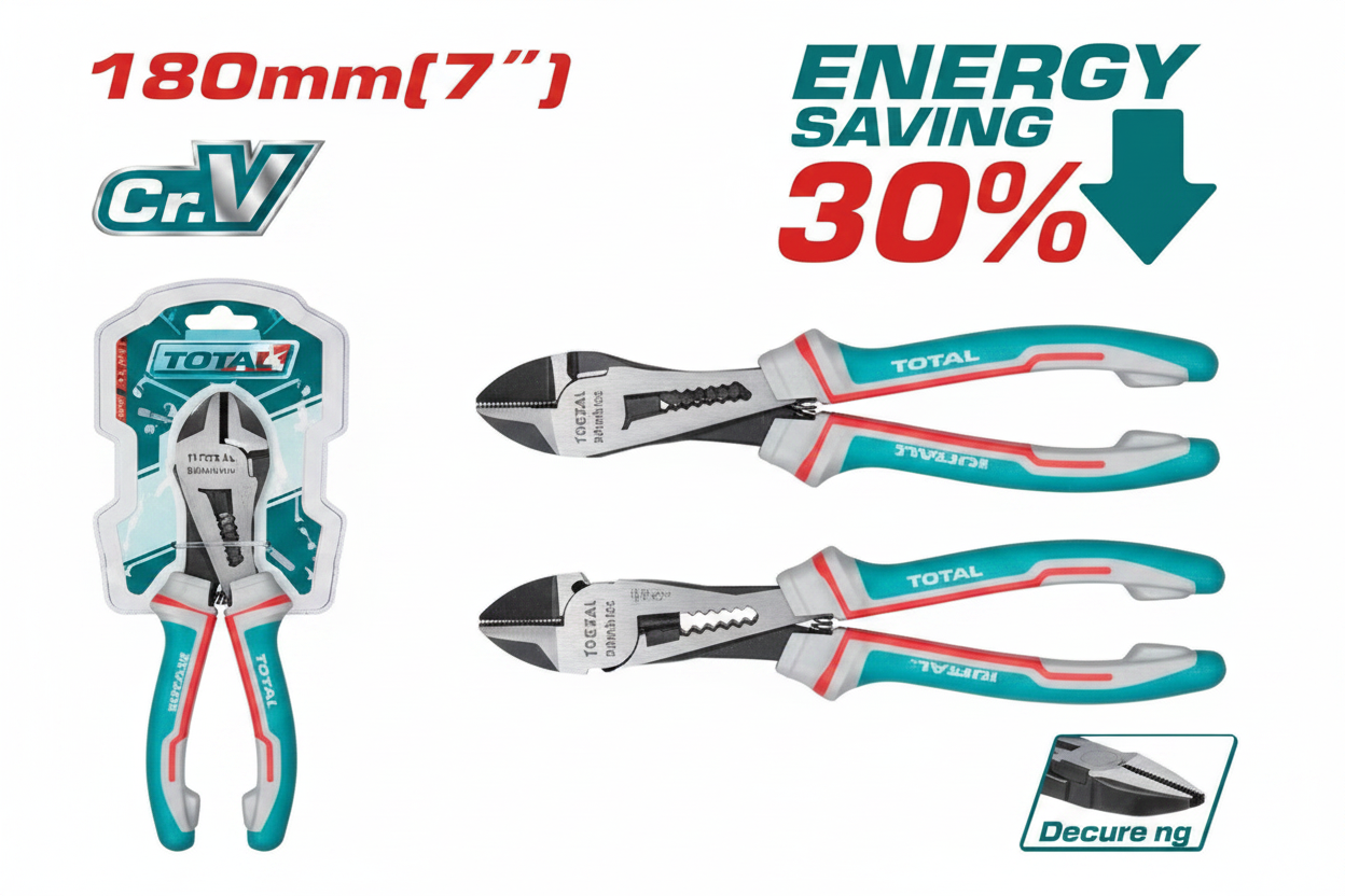 High Leverage 7 Inch Diagonal Cutting Pliers THT27716S – Chrome Vanadium Heavy-Duty Wire Cutter for Electricians in Karachi