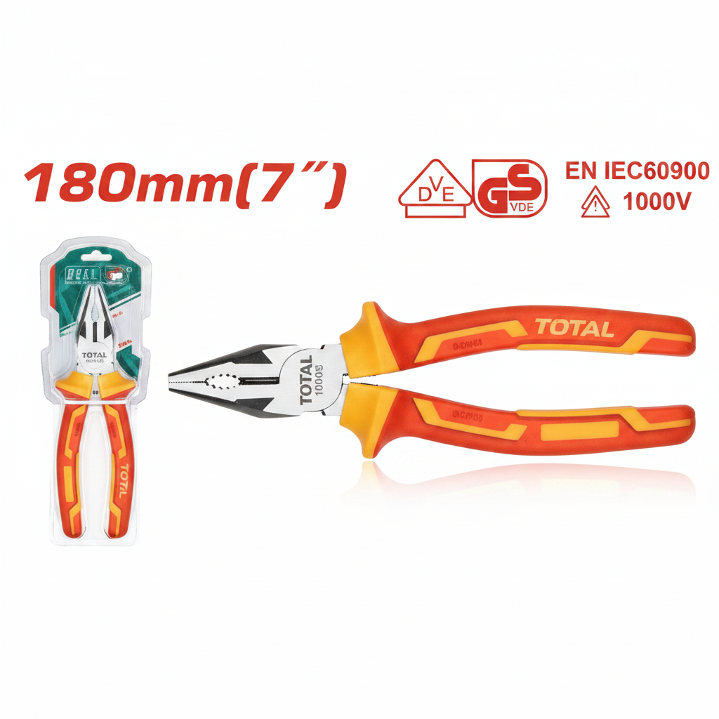 THTIP2171 1000V VDE Insulated Combination Pliers 7 inch 180mm for Electricians in Karachi