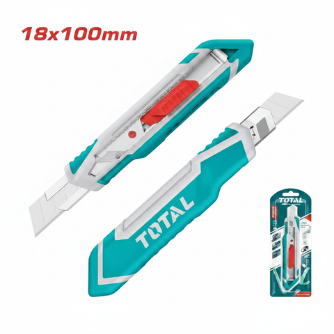 TOTAL 18x100mm Utility Knife - Heavy Duty Box Cutter for Sale in Karachi Pakistan