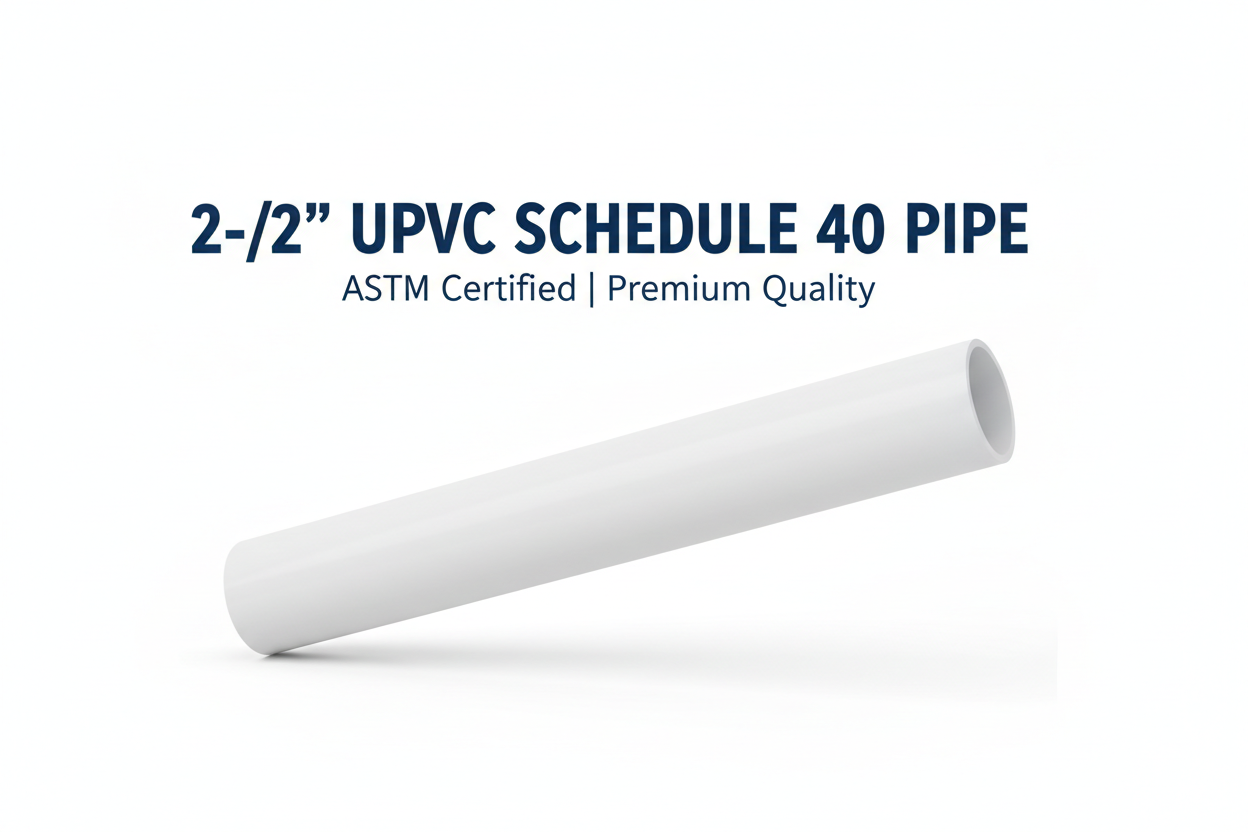 2-1/2" UPVC Schedule 40 Pipe Banner