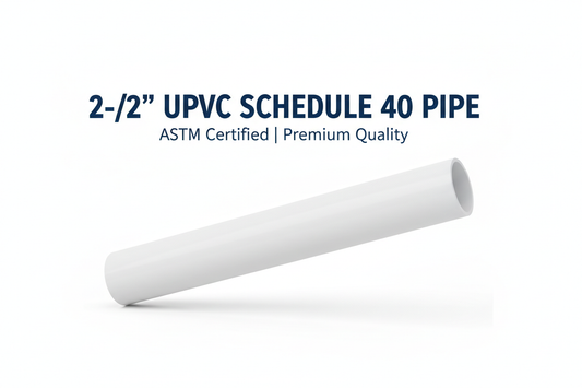 2-1/2" UPVC Schedule 40 Pipe Banner
