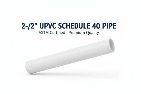 2-1/2" UPVC Schedule 40 Pipe Banner