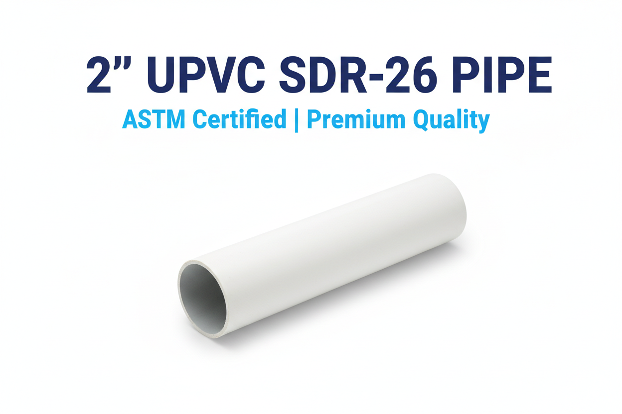 2" UPVC SDR-26 Pipe Banner