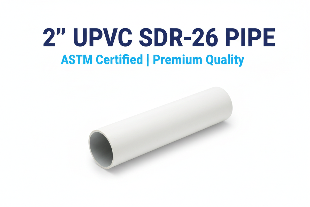 2" UPVC SDR-26 Pipe Banner