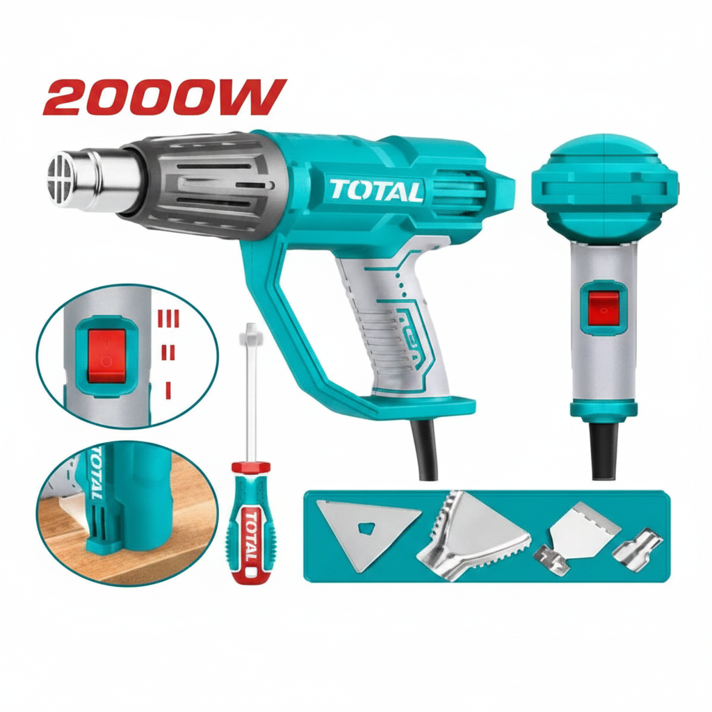 2000W Heat Gun TB20078 – Professional Grade Tool for Paint Stripping, PVC Bending & Shrink Tubing | Buy Online in Karachi