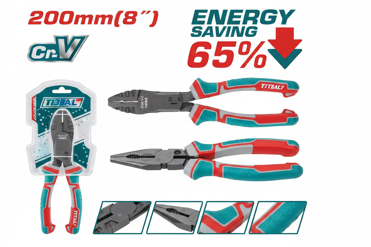 THTC510806 Compound Action Combination Pliers 200mm CR-V Steel – Buy in Karachi