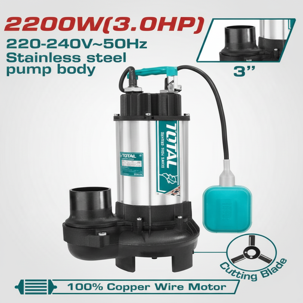 2200W Heavy Duty Sewage Submersible Pump TWP7220026 – Buy Online in Karachi Pakistan