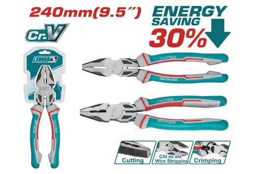 High Leverage 240mm Cr-V Combination Pliers THT210906S – Professional Tool in Karachi