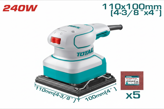 TOTAL Palm Sander 240W TF2241108 – Buy Online in Karachi | Professional Finishing Sander | Offers Wala