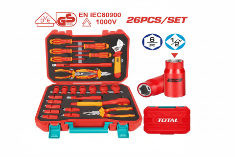 26 Pcs 1000V VDE/GS Certified Insulated Hand Tools Set THKITH2601 – Buy in Karachi | Offers Wala