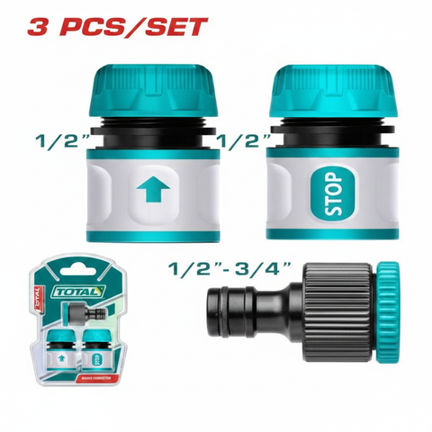 3 Pcs Hose Quick Connectors Set THWS030301 with Tap Adaptor – Buy in Karachi