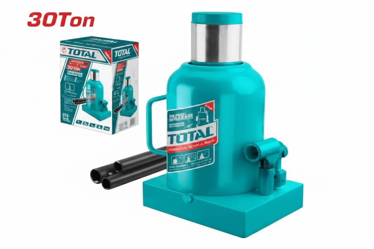 TOTAL 30 Ton Hydraulic Bottle Jack THT109302 – Heavy Duty Workshop Lifting Jack Available in Karachi