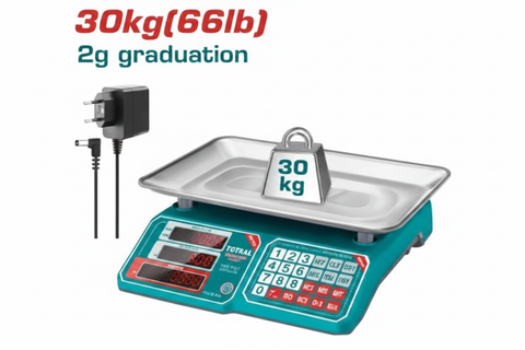 TESA3301 Electronic Digital Weighing Scale 30kg 2g Graduation with LED Display – Buy in Karachi
