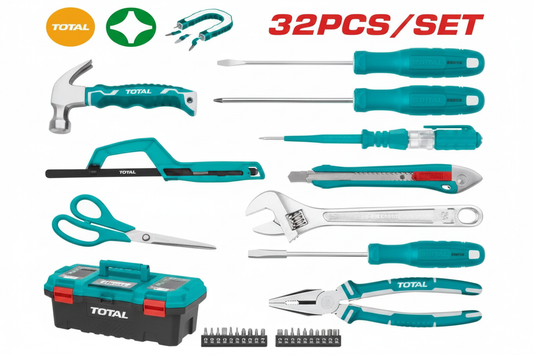 32 Pcs Hand Tools Set THKTHP20326 – Pliers, Wrench, Screwdrivers, Hammer & More | Buy in Karachi