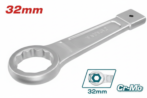 Ring Slogging Wrench 32mm CrMo – industrial slogging wrench available in Karachi | Offers Wala