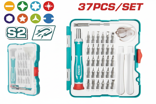 37 Pcs Precision Screwdriver Set TACSD30376 – Professional Electronics Repair Toolkit | Buy in Karachi