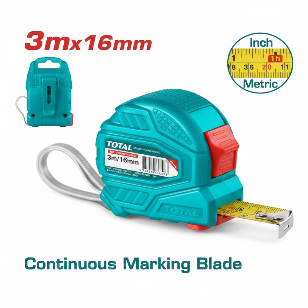 Steel Measuring Tape 3m x 16mm – Buy Online in Karachi | TMT126331 | Offers Wala