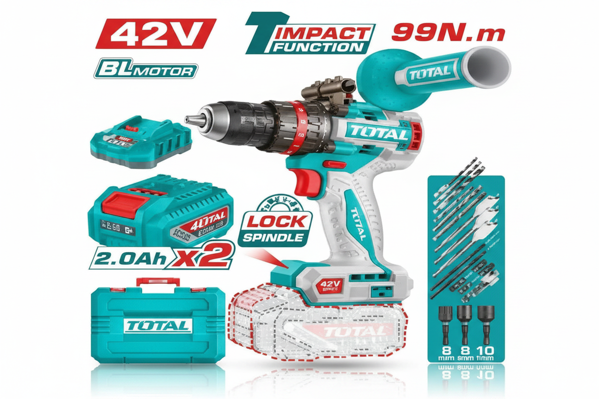 Brushless Cordless Impact Drill 42V 99Nm Torque – Buy Online at Best Price in Karachi Pakistan