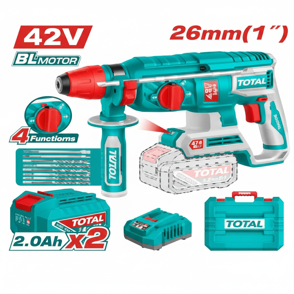 Brushless Rotary Hammer Drill 42V SDS Plus – Buy Online in Karachi | Fast Delivery | Offers Wala