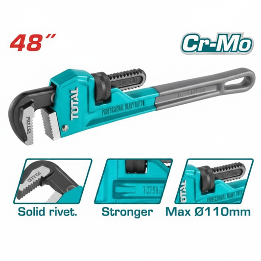 Pipe Wrench THT171486 48 Inch Heavy-Duty Drop-Forged Carbon Steel Plumbing Wrench – Buy Online in Karachi