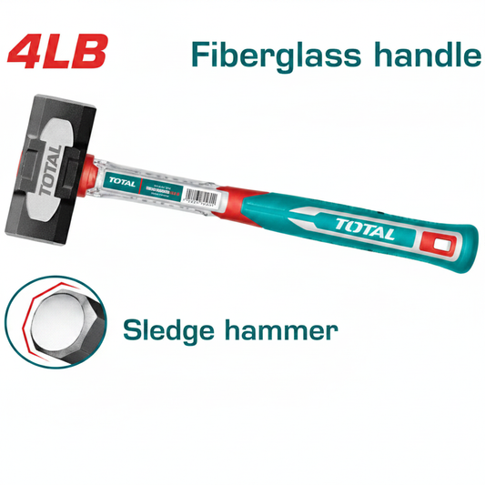 Heavy Duty 4LB Drop-Forged Sledge Hammer with Fiberglass Handle – Buy in Karachi