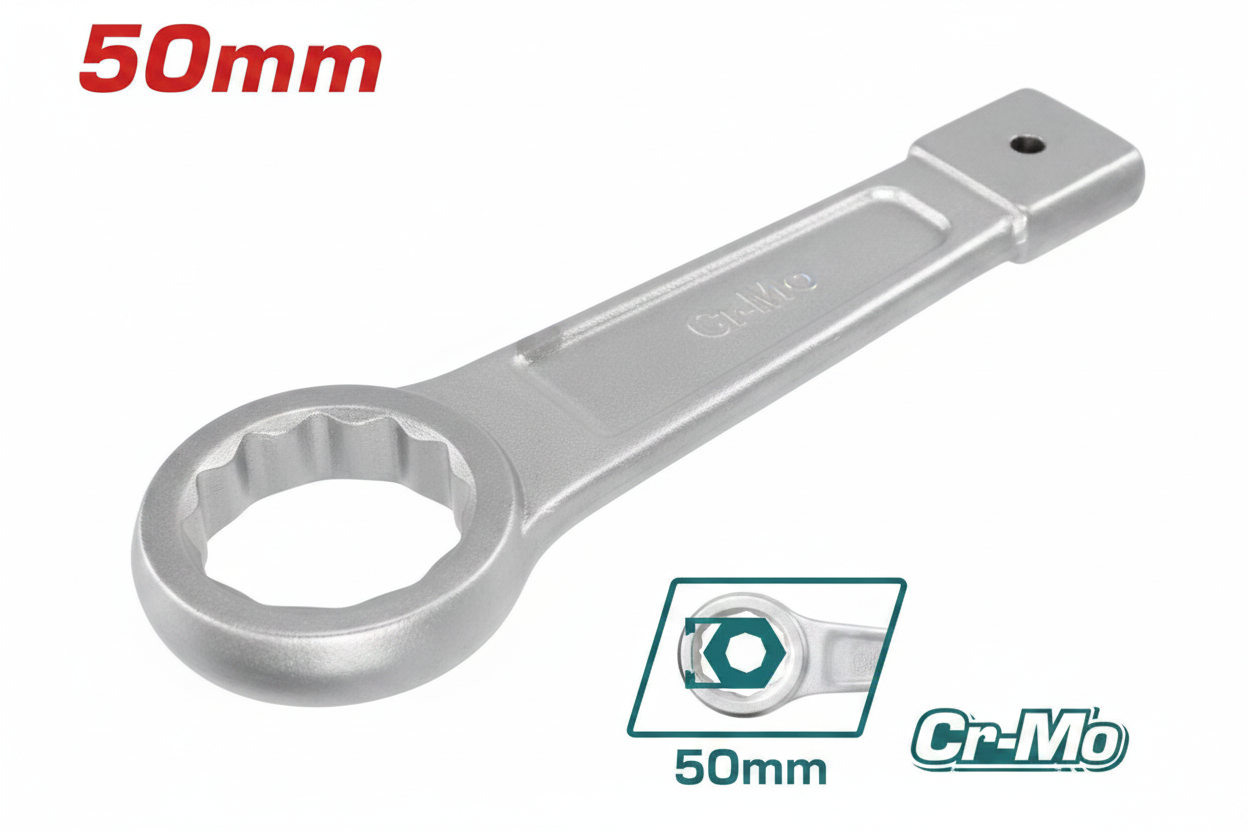 Ring Slogging Wrench 50mm CrMo THT104050 – Heavy Duty Industrial Wrench available in Karachi