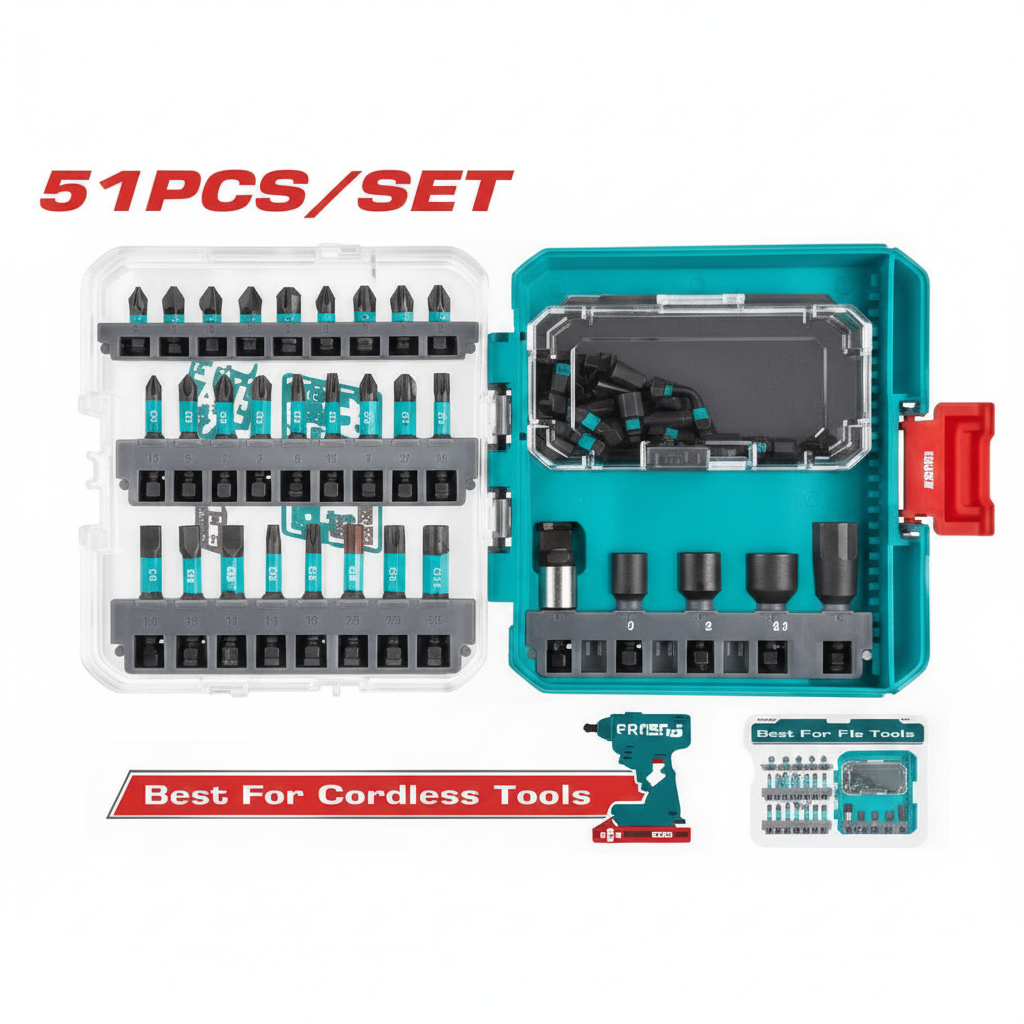 51 Pcs Impact Screwdriver Bits Set TACSDL25106 – Buy Online in Karachi Pakistan | Offers Wala