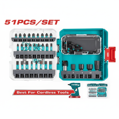 51 Pcs Impact Screwdriver Bits Set TACSDL25106 – Buy Online in Karachi Pakistan | Offers Wala