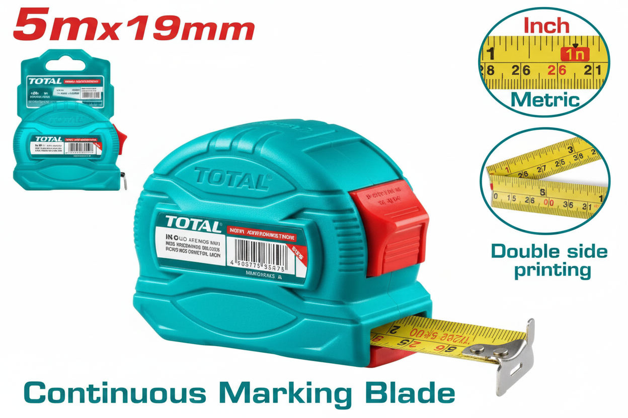 Steel Measuring Tape 5m x 19mm TMT34519 – Buy in Karachi | Offers Wala Hardware Tools