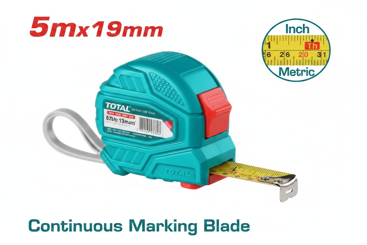 Steel Measuring Tape 5mx19mm Continuous Marking Blade – Fast Delivery in Karachi | Offers Wala