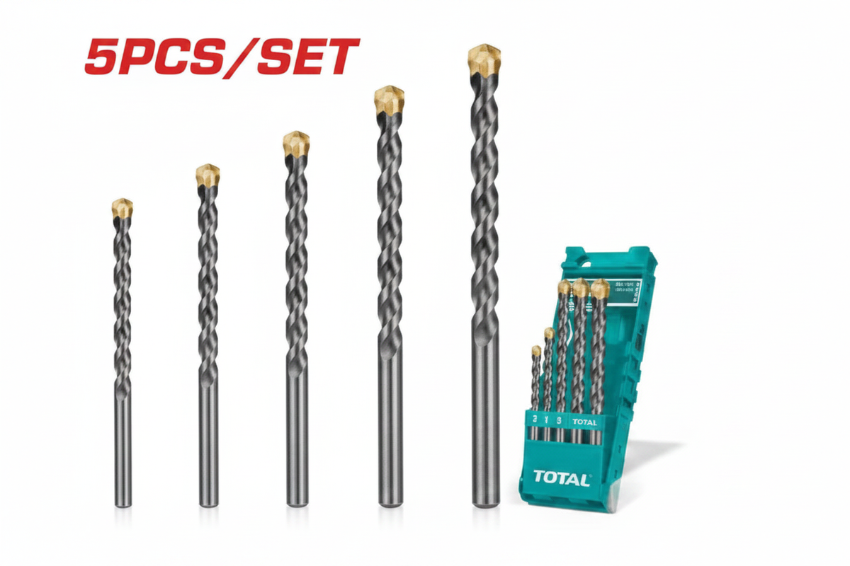 5 Pcs Masonry Drill Bit Set – Buy Masonry Drill Bits in Karachi | TACSD5051