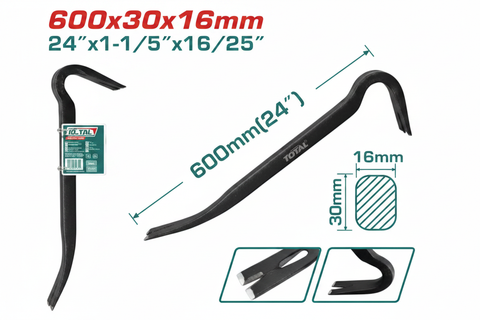 600x30x16mm Heavy Duty Crowbar Pry Bar – Buy Online in Karachi, Pakistan