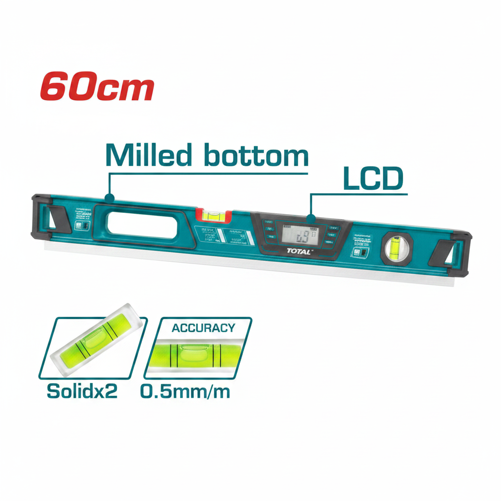 Digital Level TMT2606D 60cm Magnetic Spirit Level with LCD Display – Buy in Karachi