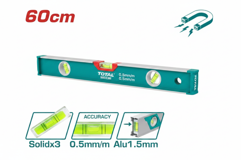 TMT26086M 60cm Magnetic Spirit Level with Powerful Magnets – Buy Online in Karachi | Offers Wala