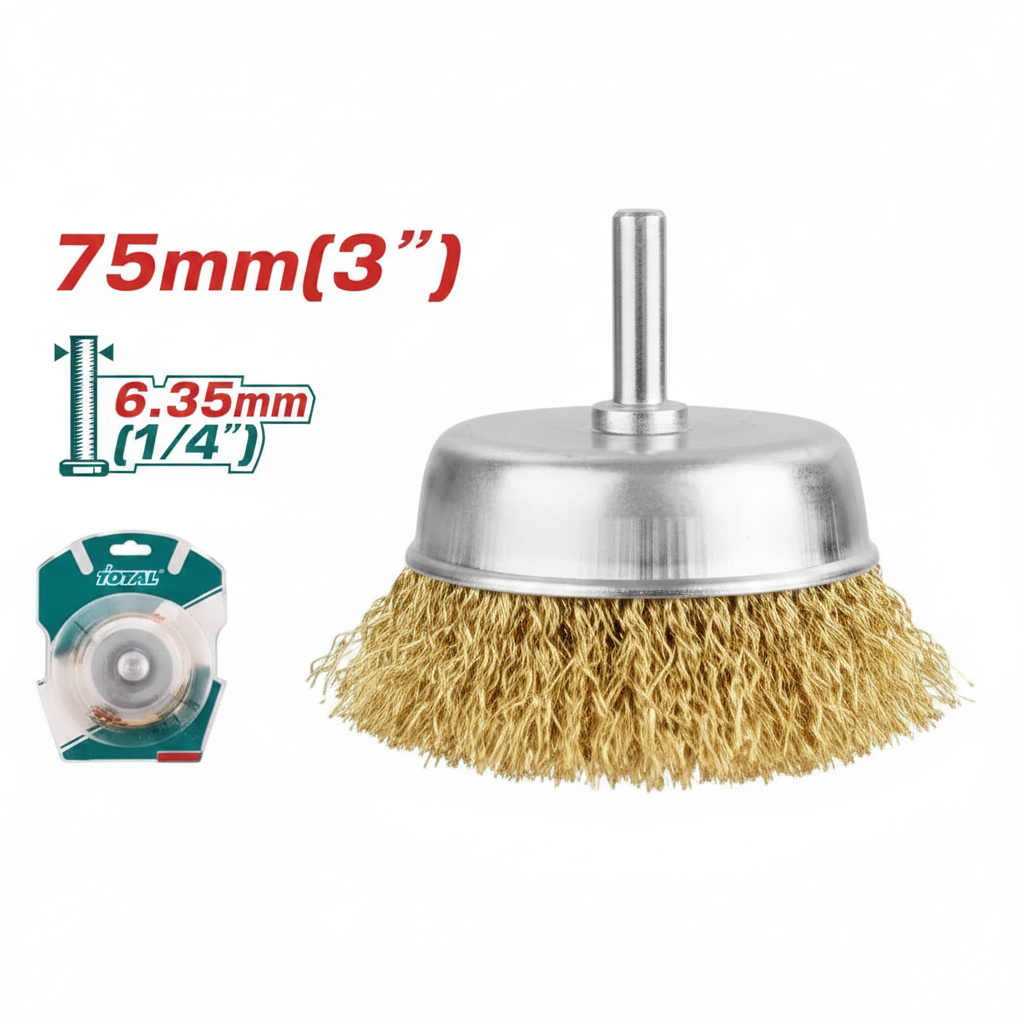 75mm Crimped Wire Cup Brush for Angle Grinder - Buy Online in Karachi Pakistan
