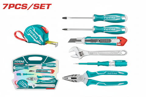 7Pcs Hand Tools Set Karachi – Pliers, Wrench, Screwdrivers & Measuring Tape Kit | Offers Wala