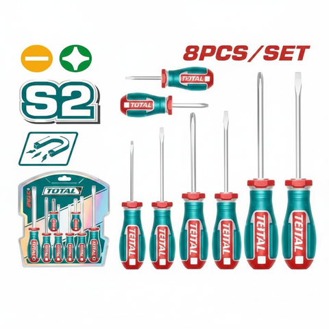 8 Pcs Professional Screwdriver Set TKSDS0826 – S2 Steel Blades | Buy in Karachi