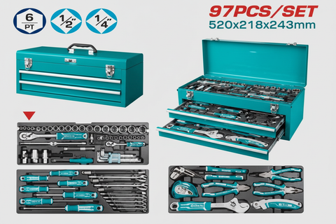 97 Pcs Professional Tool Chest Set with Steel Cabinet – Buy in Karachi | Offers Wala