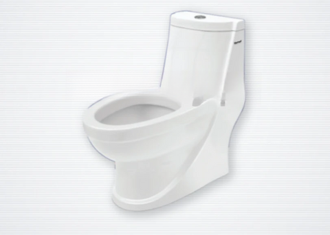 One Piece Toilet Flora Total Sanitary Ware | Germs Protecting Glaze | Maximum Flushing Flow | Easy Clean