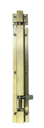 Verona Tower Bolt SQ 3/8 – Solid Brass | AB & SS Finish | 6 Sizes: 4″ to 24″ | Heavy Duty Door Bolt