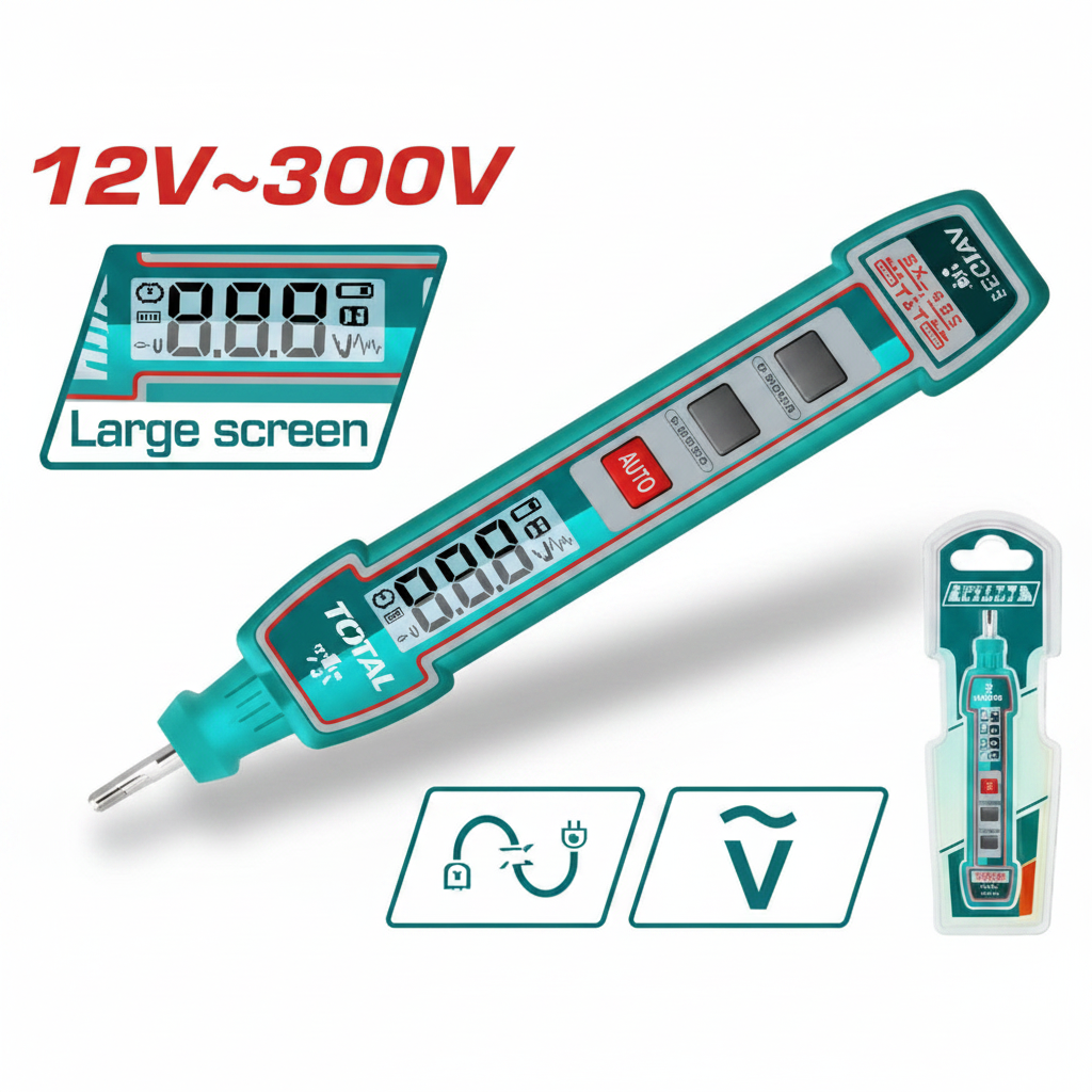 Non-Contact Voltage Tester Pen THTS33001 AC 12-300V LCD Display – Buy in Karachi | Offers Wala