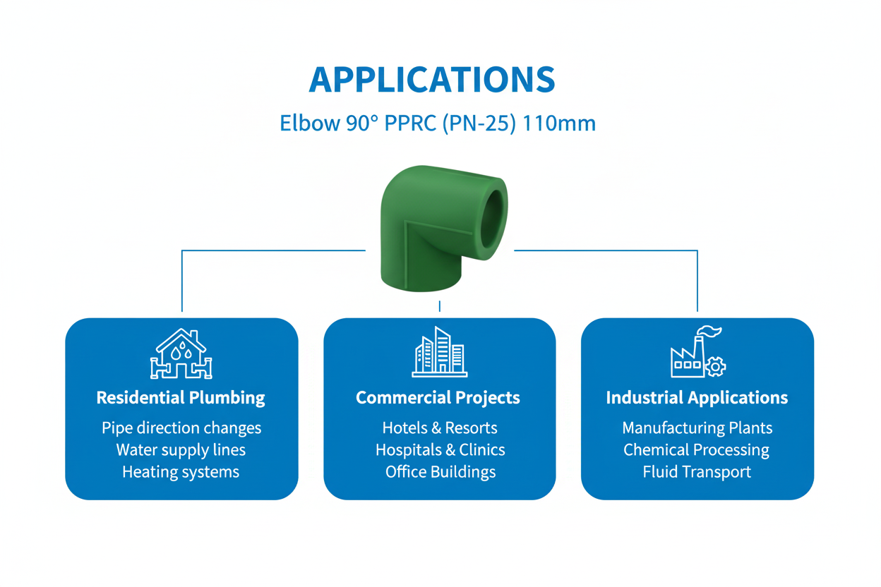 Applications - 110mm Elbow 90°