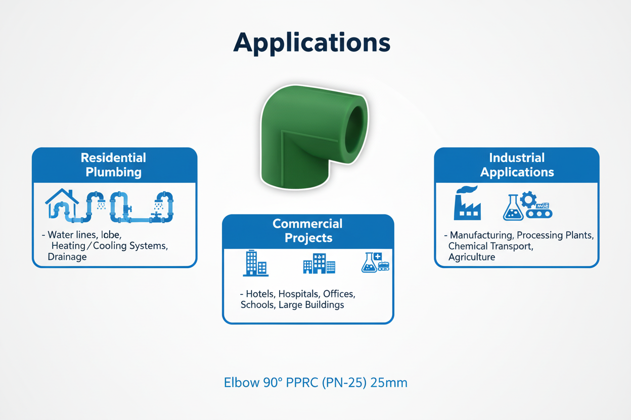 Applications - 25mm Elbow 90° (New)
