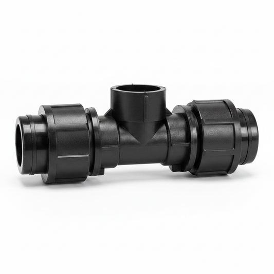 Black Compression Female Tee Fitting Threaded – Plumbing Fittings Karachi Delivery