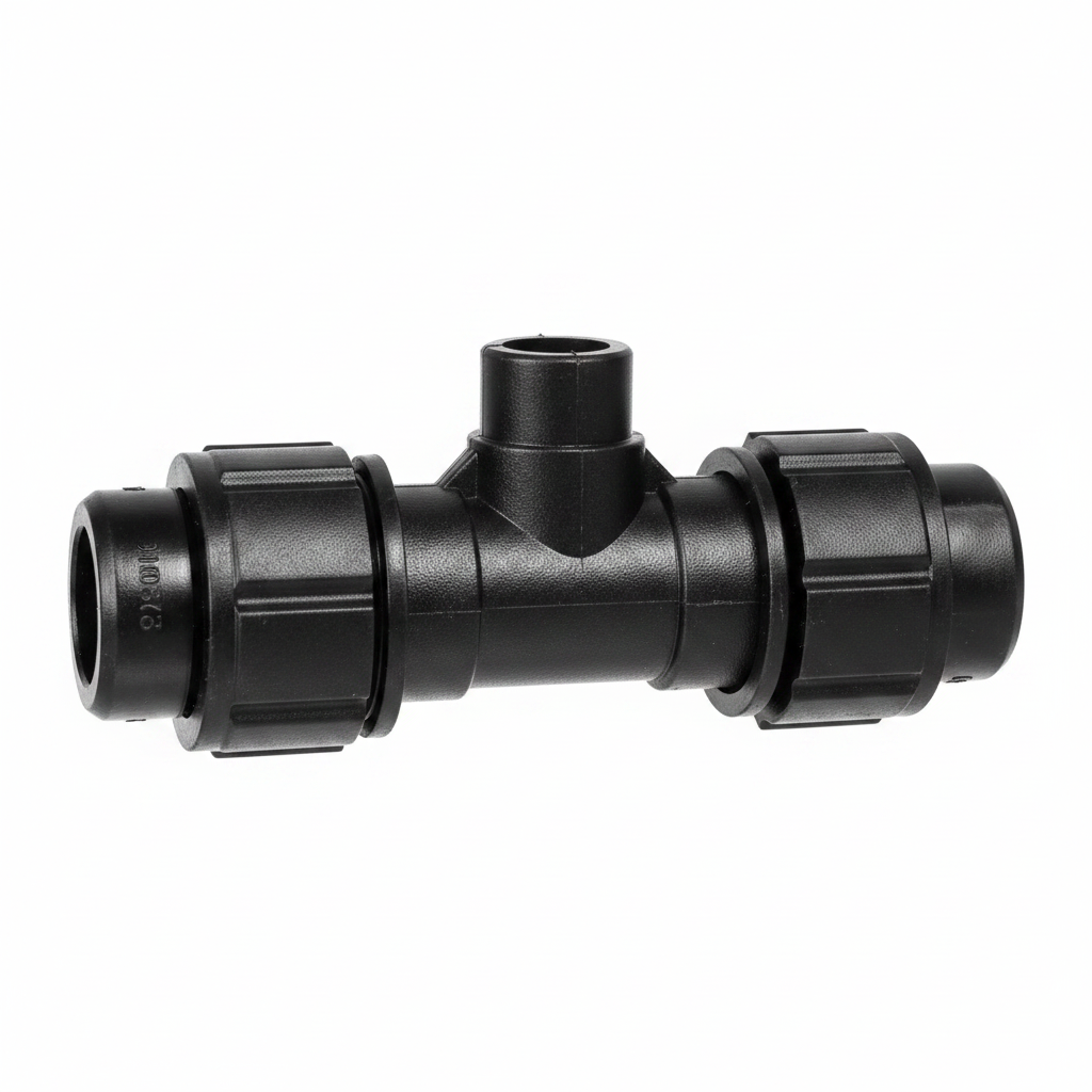 Black Compression Male Tee Fitting 20mm 25mm 32mm – Buy Online Karachi