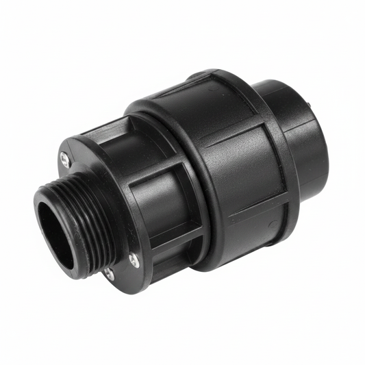 Black Compression Adaptor Fitting for HDPE PVC Pipes – Buy in Karachi