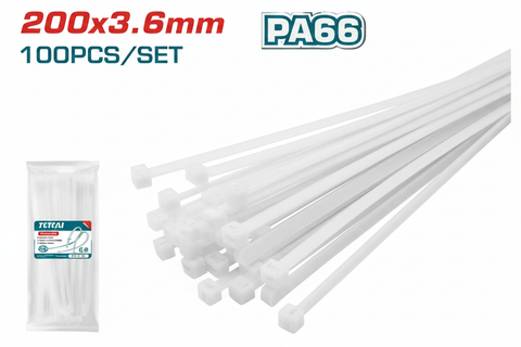PA66 Nylon Cable Ties 200x3.6mm 100pcs Set - Buy in Karachi Pakistan