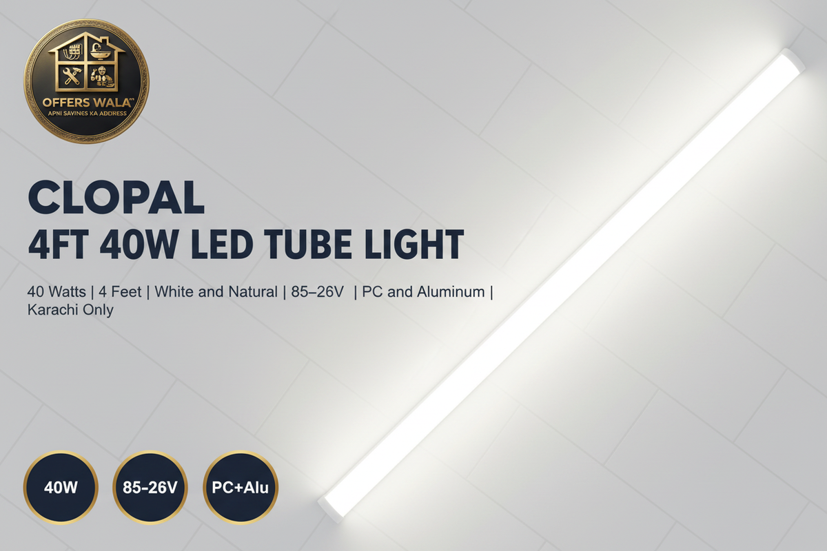 Clopal 4FT 40W LED Tube Light – Hero Banner Fixed