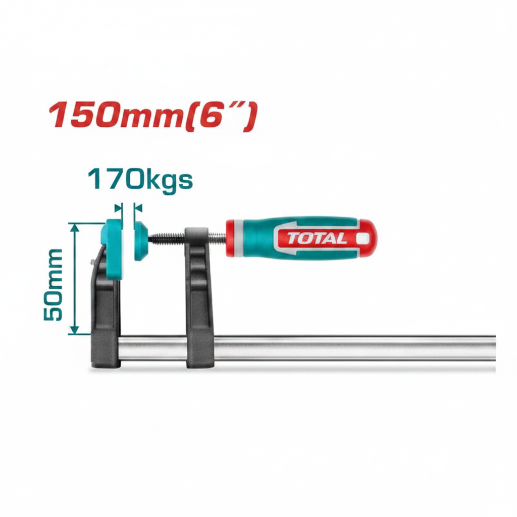F Clamp THT1320501 Heavy Duty 170KG Woodworking Clamp 50x150mm – Buy in Karachi | Offers Wala