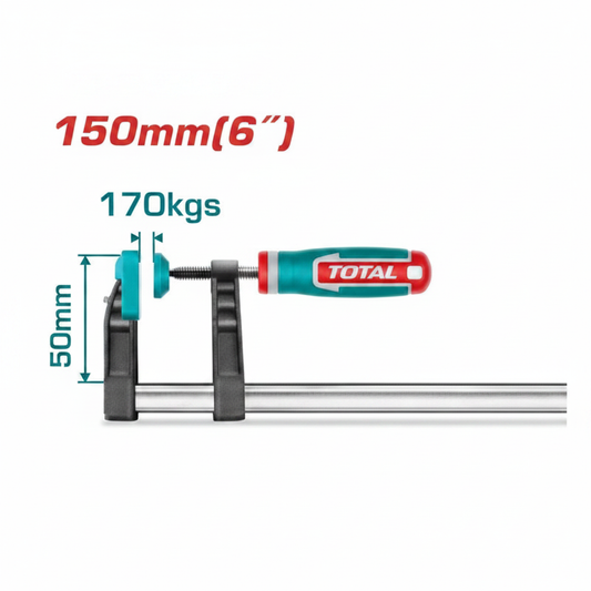 F Clamp THT1320501 Heavy Duty 170KG Woodworking Clamp 50x150mm – Buy in Karachi | Offers Wala